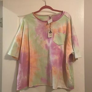 Easel tie dye shirt